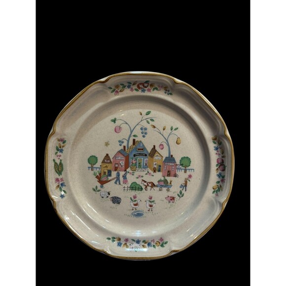 International China Other - Vintage 1994 Heartland Village International China 11” Dinner Plate #105